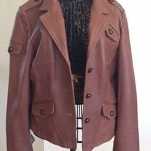 Tasha Polizzi Leather Biker Jacket